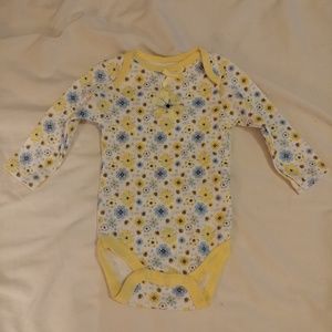 Cute floral baby onesie